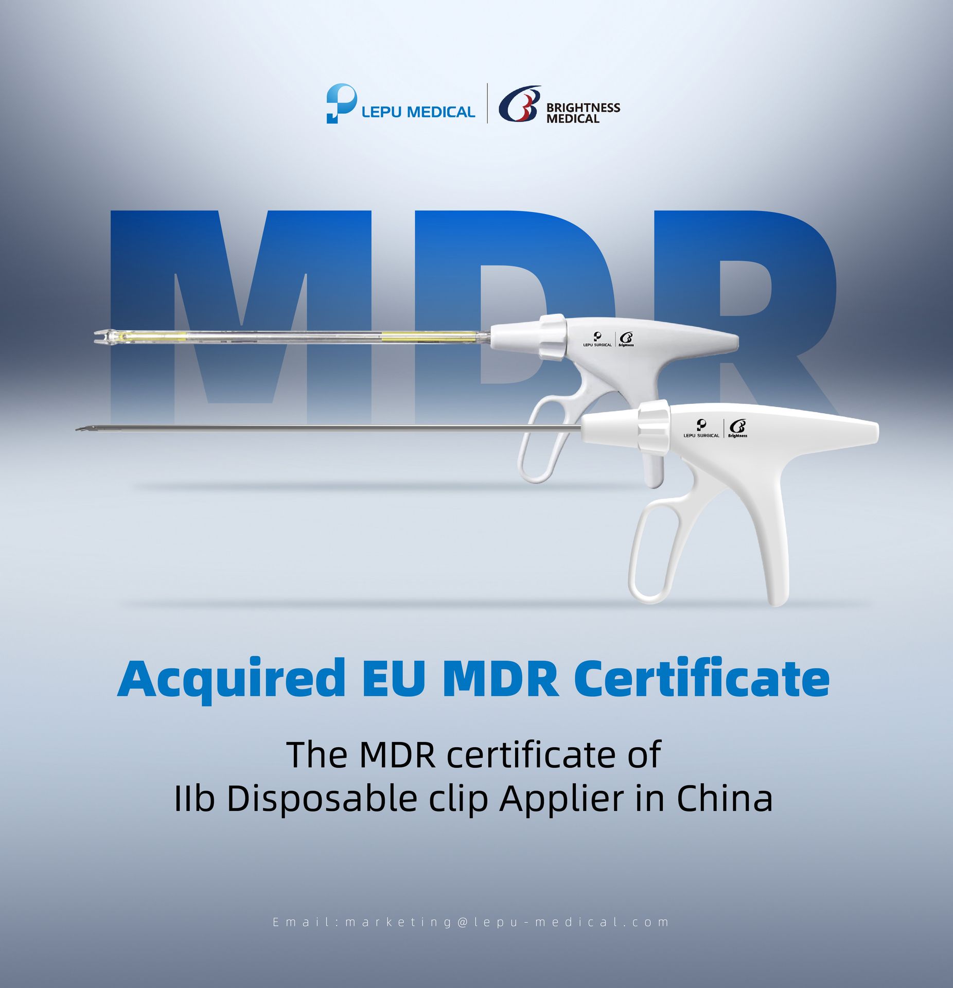 Exciting News | Lepu Disposable Clip Applier received MDR certification