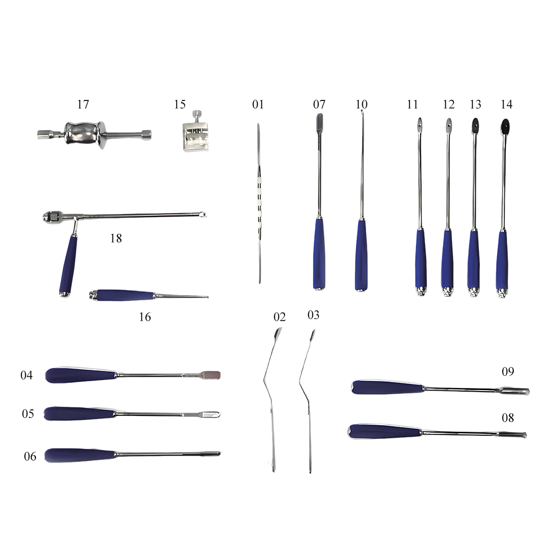 Torakumbar kafesi için alet seti (i)
